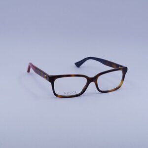 Gucci GG0168O 004 Eyeglasses Havana 53mm Rectangle Frame